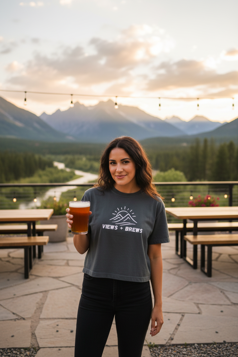 Views + Brews Women's Vacation Graphic Tee